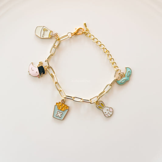 French Fries Charm Bracelet