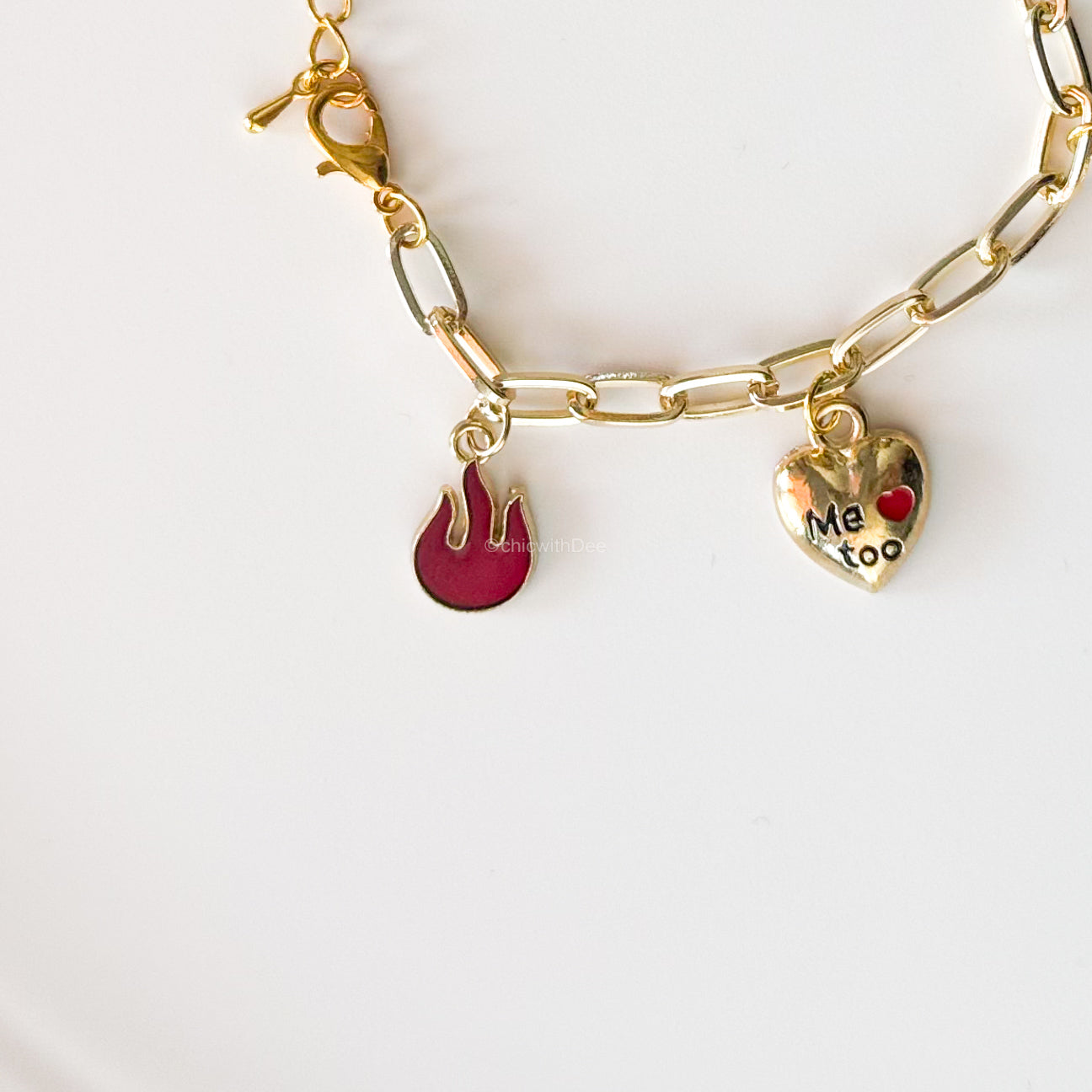 'Me too' charm bracelet