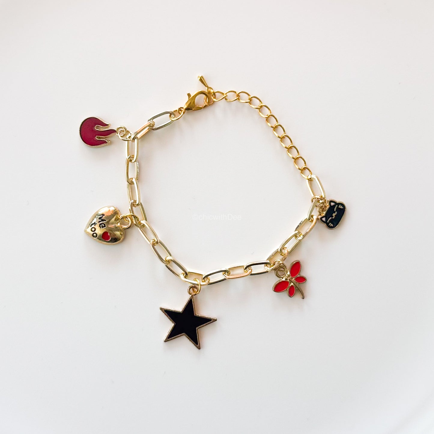 'Me too' charm bracelet